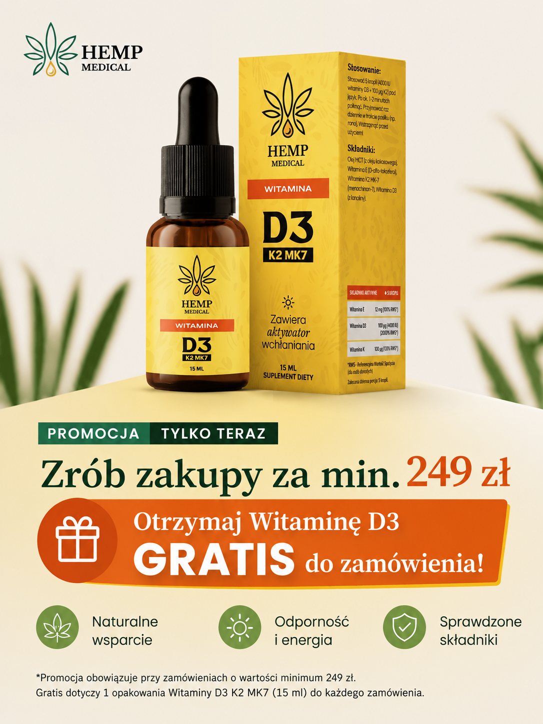 Promocja darmowy produkt od 299 zł